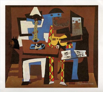 musician Painting - Picasso Three Musicians Pablo Picasso
